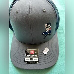 A Dark Grey Richardson 112 Adjustable Trucker Hat
